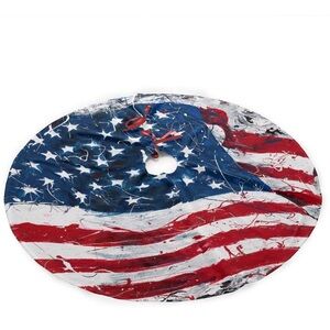 American Flag Tree Skirt- NEW